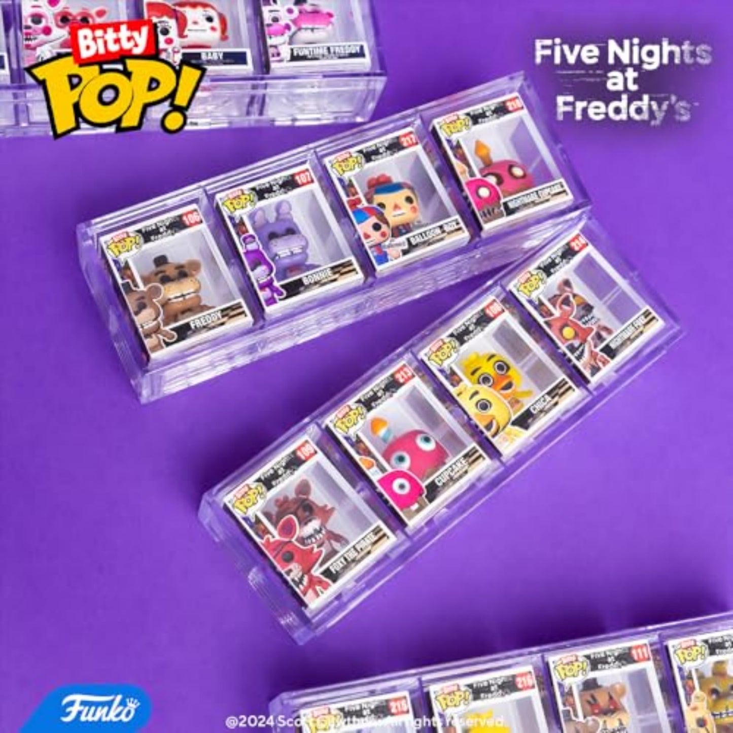 Funko Bitty POP! 4 Pack FNAF : Freddy, Bonnie, Balloon Boy & Mystery