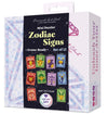 DIAMOND ART CLUB Mini Dazzles - Zodiac Signs, Fun DIY Diamond Painting Kit for Adults, Diamond Art Canvas for Beginners, 4" x 6" (Pack of 12)