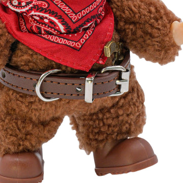 aimpiwt Western Cowboy Doll Clothes Set - 17cm Fashion Dolls Outfit with Hat, Scarf, Belt & Shoes for Display and Photoshoot