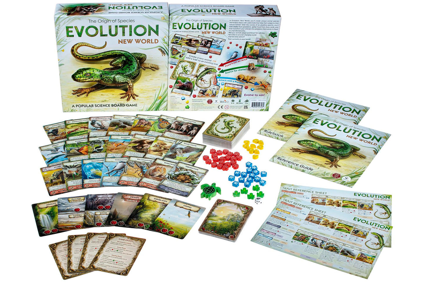 Evolution: New World Board Game | 2-4 Players | Ages 11 and up | Science Game | Animals| Card Games | Nature Board Game | Hand Management | Average
