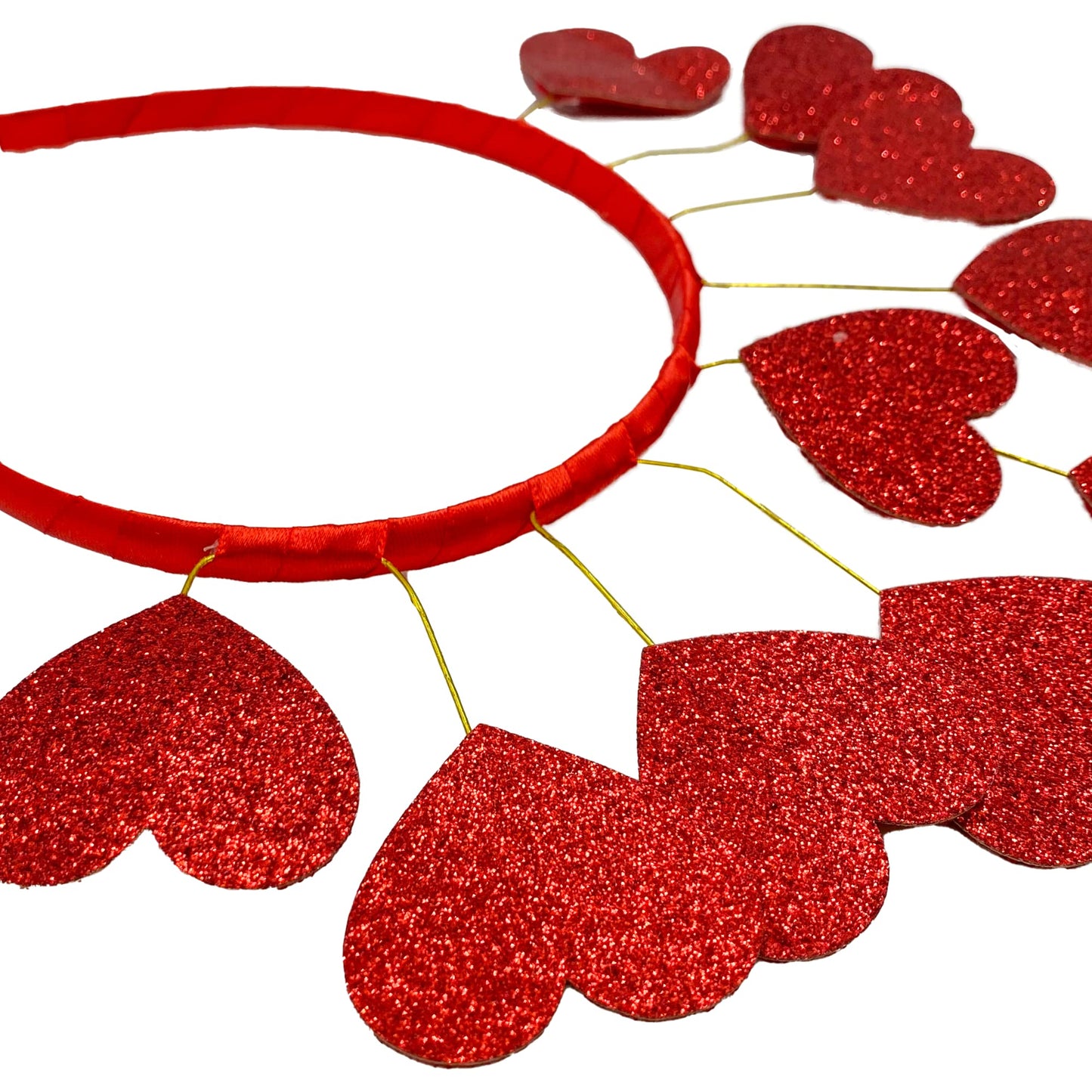Needzo Heart Headband Boppers, Party Supplies, One Size Fits Most (Heart Headband Bopper)