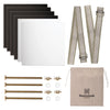 Flower Press Expansion & Accessory Kit (Press not included) - Extra Long Bolts, Silicone Washers, Travel Straps, Foam, Dessicant Boards, & Storage Bag