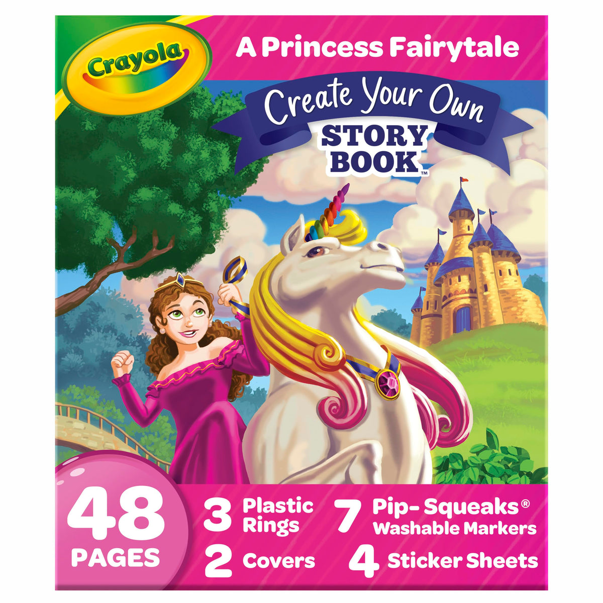 Crayola Book Making Kit for Kids, Create Your Own Fairytale Storybook, DIY Kits, Gift for Girls & Boys, Ages 6, 7, 8, 9