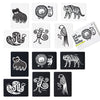 Wee Gallery High Contrast Cards for Baby - Black and White Jungle Animals