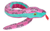 Wild Republic Snakesss Honeycomb Pink Snake Stuffed Animal - 54"