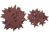 Playfully Ever After 1.5 and 3 inch Combo Size Felt Star Stickers 46pc (Brown)