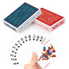 Timenued Plastic Playing Cards Waterproof Playing Cards 2 Pack,Decks of Poker Cards Set for Adults,Poker Size Regular Index,Suitable for Various Cards