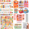 Miniature Food Play Set for Kids - Includes Refrigerator Freezer Ice Cream Drinks & Display Shelves Realistic Toy for Imaginative Play, for Toddlers