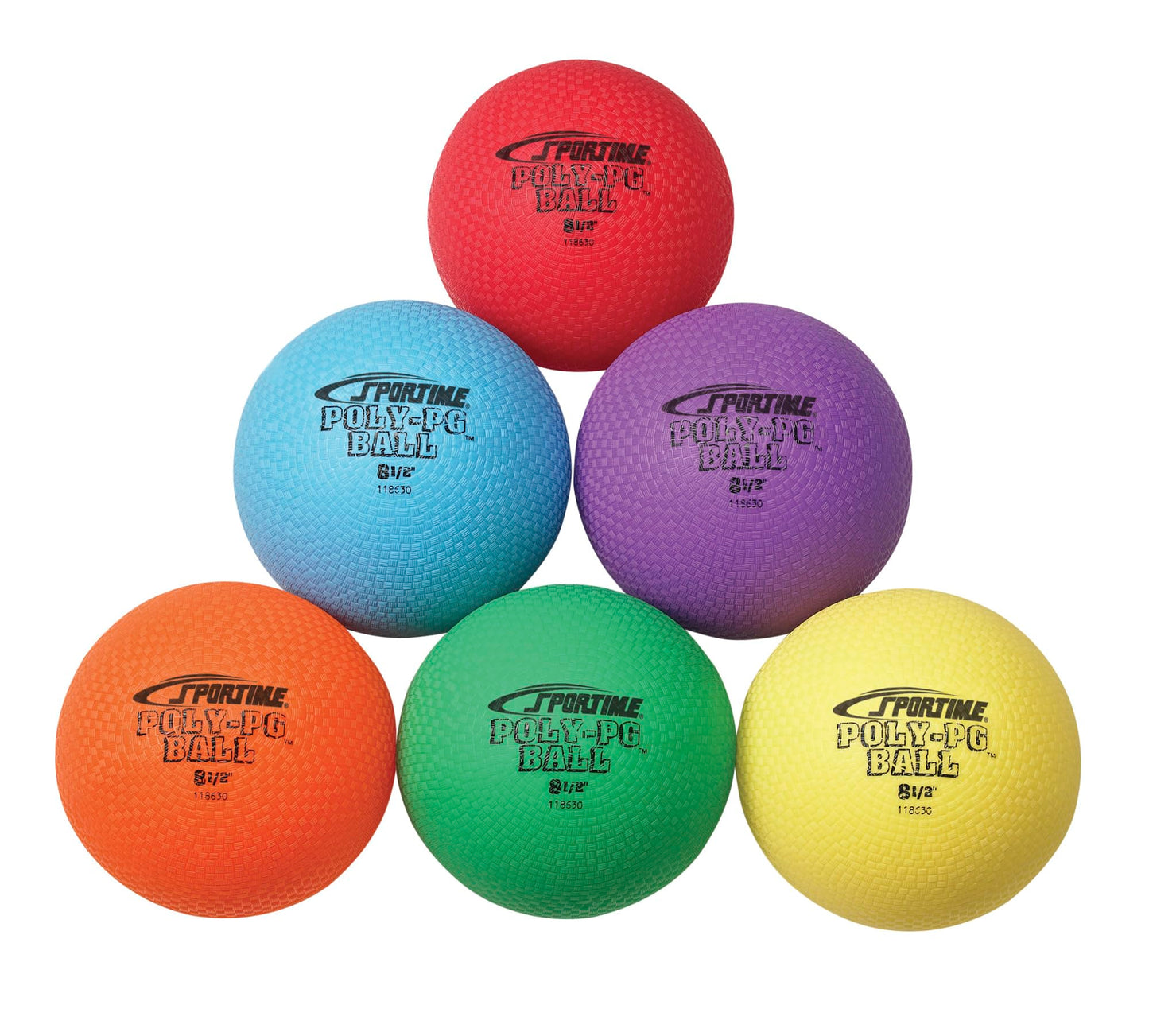 Sportime Poly-PG Gradeball Set, 8-1/2 Inches, Set of 6 - 1005620