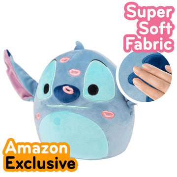 Squishmallows 8-Inch Stitch - Official Jazwares Disney Movie Plush - Collectible Soft Squishy Stuffed Animal Toy - Gift for Kids, Girls, Boys