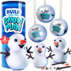 Dan&Darci Snowman Making Kit for Kids - Build a Snow Man Craft Kits for Girls, Boys, Toddlers Ages Kid Winter Christmas Crafts Activities Stocking