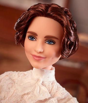 Barbie Inspiring Women Helen Keller Doll (12-inch) Wearing Blouse and Skirt, with Doll Stand & Certificate of Authenticity, Gift for Kids &