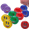 Kicko Metal Smiley Faces Yo-Yos for Kids - 2-Inch Assorted Colors Emoji Yo Yos - Versatile Smile Toys Party Bag Collection - Yoyo Party Favors and Bag