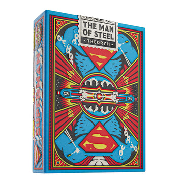 theory11 Superman Playing Cards - Golden Age DC Comics Poker Deck with Vintage Action Comics Art, Magic, Cardistry, Game Night Gift for Superman Fans