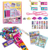xouyhzy Creative Sticky Rolls Bracelet Kit-24 Surprise Sticker Rolls(240 Reusable Holographic Stickers)+1 Sticker Book+2 Necklaces,1 Bracelet&150