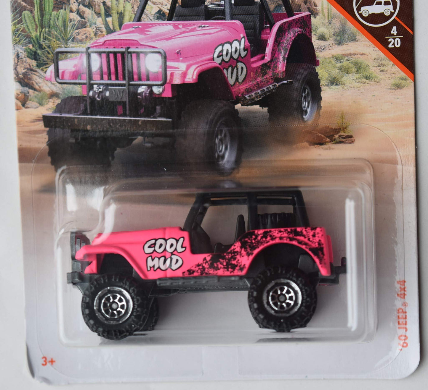 Matchbox Off Road Series Pink '60 Jeep 4X4 4/20