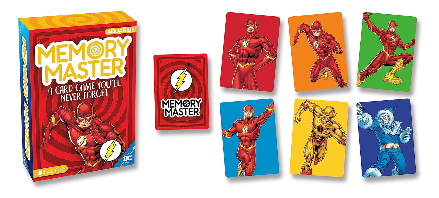 Aquarius DC The Flash Memory Master Card Game - Fun Family Party Game for Kids, Teens & Adults - Entertaining Game Night Gift - Officially Licensed DC