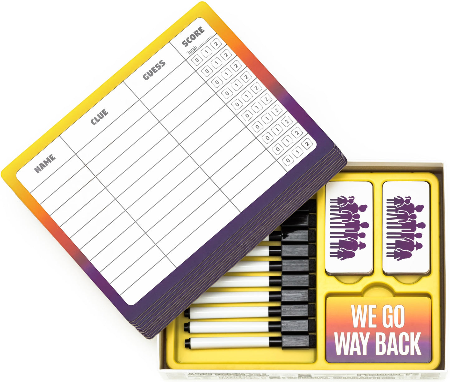 Lost Boy Entertainment We Go Way Back - Board Games for Adults - Family Games - Party Games - Game Night - Give Clues, Cues, and Codes - Best Friend
