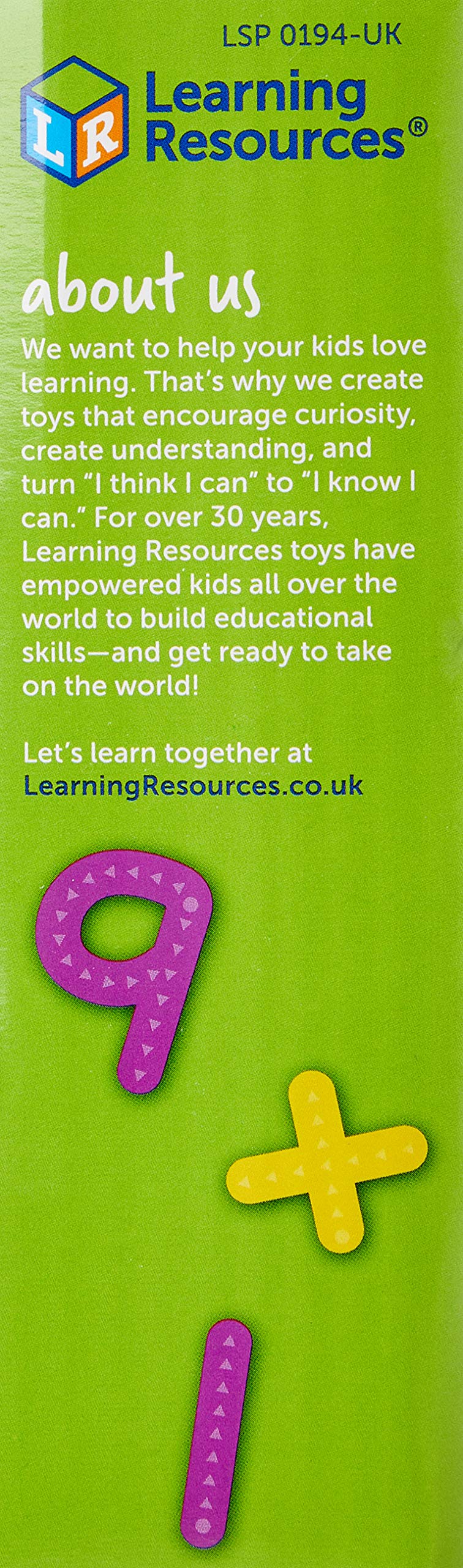 Learning Resources Tactile Numbers & Operations