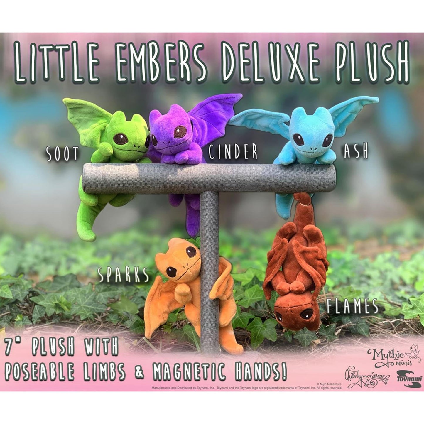 Toynami Miyo's Mystic Musings Little Embers Deluxe 7-Inch Plush Dragon (Gold)