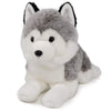Ice King Bear Lifelike Siberian Husky Stuffed Animal - Plush Toy - 13 Inches Length (Lying)