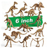 ZHFCGO 6 Inch Dinosaur Fossil Skeleton for 3 4 5 6 7 8 9 10+ Year Old, Dino Bones for Science Play Rewards, Dino Sand Dig Toys, Educational Gift