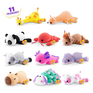 Hug-A-Lumps Giraffe Gigi by ZURU, Medium, 3.3 lbs, Cuddly Squishy Weighted Plush, Sleeping Pillow Plush, Stuffed Animal (Giraffe)