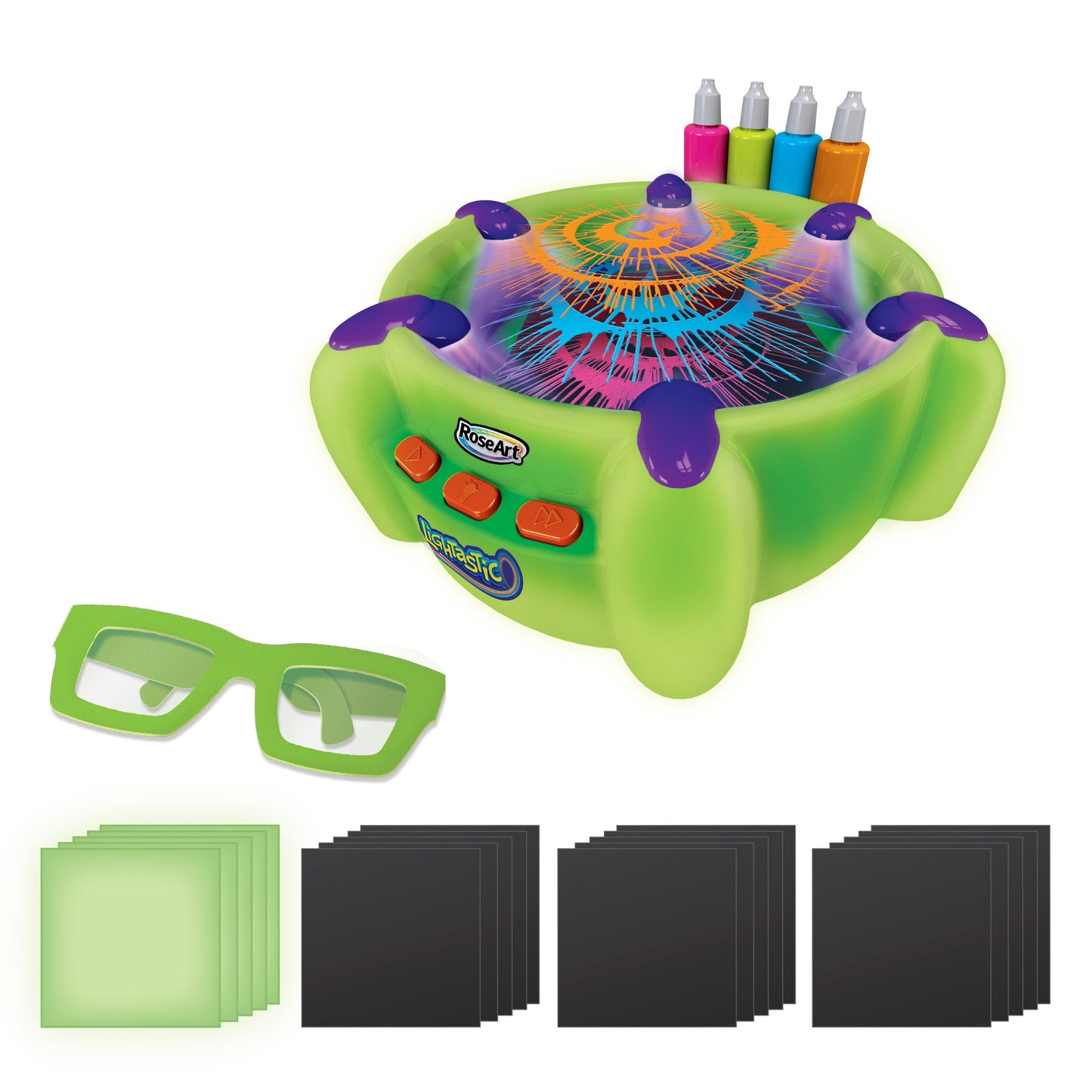 RoseArt Lightastic 3D Neon Glow Spin Art