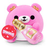Snackles Valentine’s Edition 8-Inch Plush Toy (Bear with Champagne) by ZURU - Ultra-Soft Stuffed Animal with Valentine’s Snack Accessory, Collectible