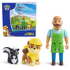 Paw Patrol Rubble and Mr Porter Figure Pack with Skunk Animal