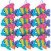 Fun Express Crinkle Tissue Tropical Fish Craft Kit - Makes 12 - VBS 2026 Vacation Bible School Supplies/Decor - Crafts for Kids and Fun Home
