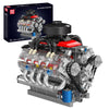 Mould King 10171 V8 Engine Building Blocks Sets, V8 Engine Model kit That Run, Build Your Own STEM Model Engine, 8-Cylinder Car Engine Building