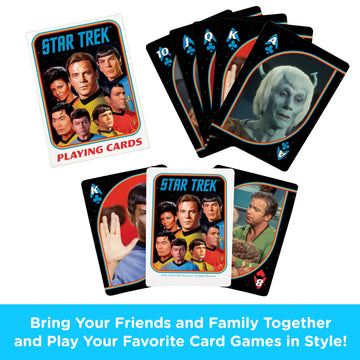 Aquarius Star Trek Original Series Playing Cards Standard Size - Themed Novelty Deck with 52 Unique Sci-Fi Designs - Collectible Merchandise Gift