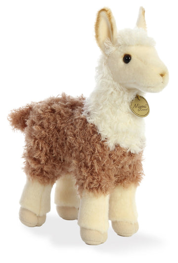 Aurora® Realistic Miyoni® 2 Tone Llama Stuffed Animal - Lifelike Details Make a Cherished Companion - Perfect for Decorating Bedrooms or Classrooms