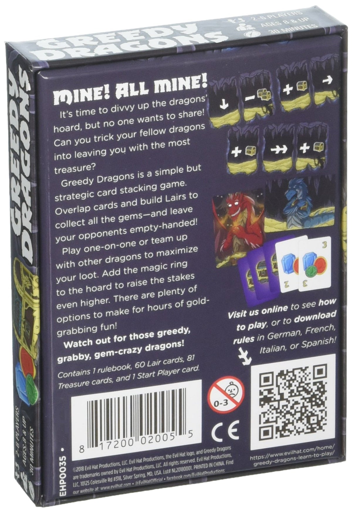 Greedy Dragons Card-Stacking Game