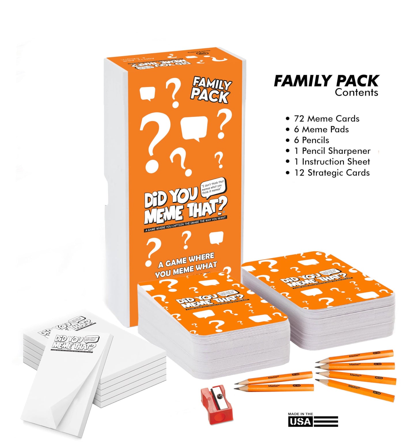 M Market On Mainstreet Did You Meme that, Party Card Game for 4-10 Players, Made in USA, Ages 13 and Up, Family Fun Caption Writing Game (Family
