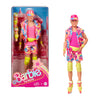 Barbie Ken® Doll from the Barbie Movie Collectible Doll wearing a retro skating outfit and roller skates, JBJ51