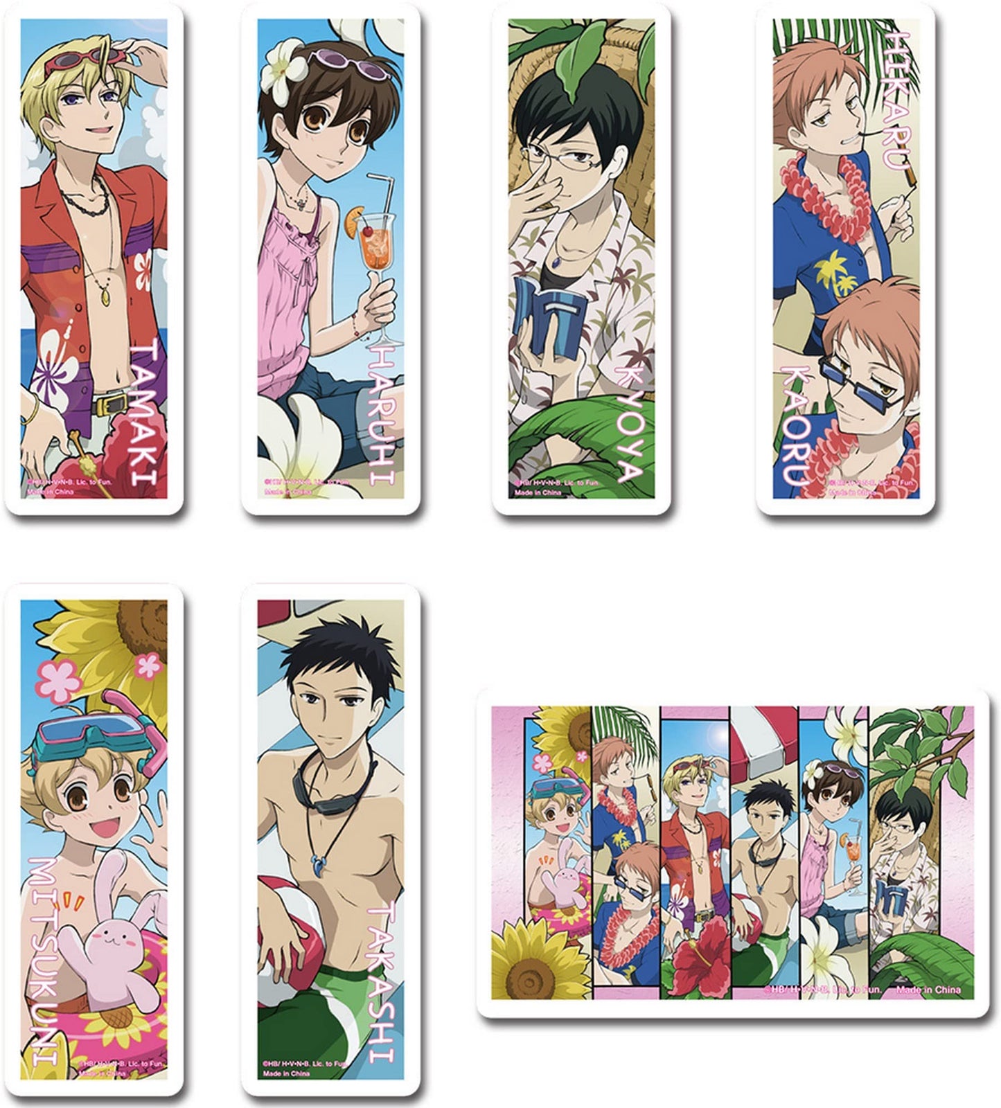 Ouran High School Host Club - Group Die-Cut Sticker Set