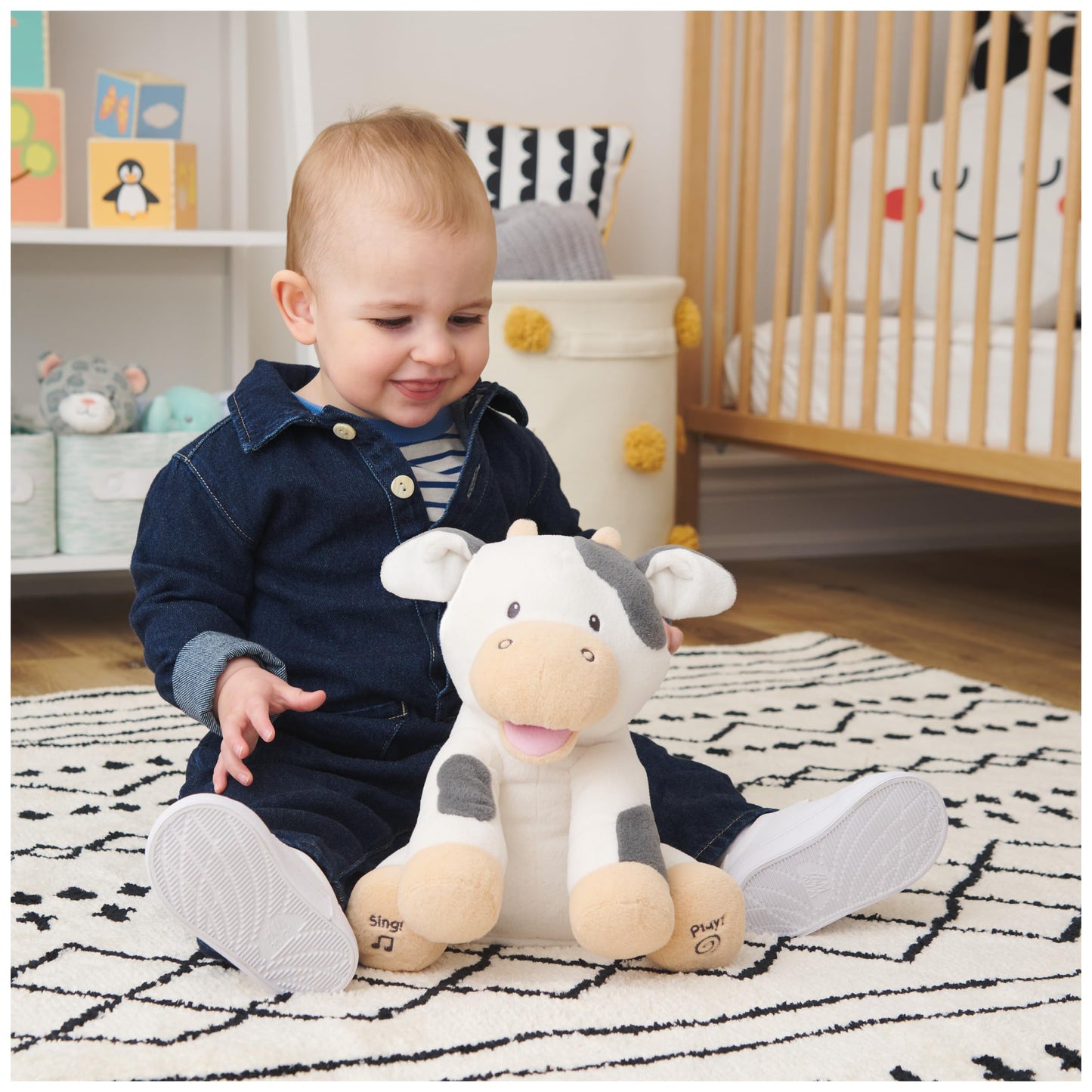 GUND Plush Animated Cow GGE