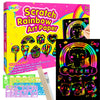 RMJOY Rainbow Scratch Paper Art for Kids: 50PCS Magic Arts Crafts Gifts Toys for Girls Boys Ages 3-12 Games Activities for Birthday Party Family Day