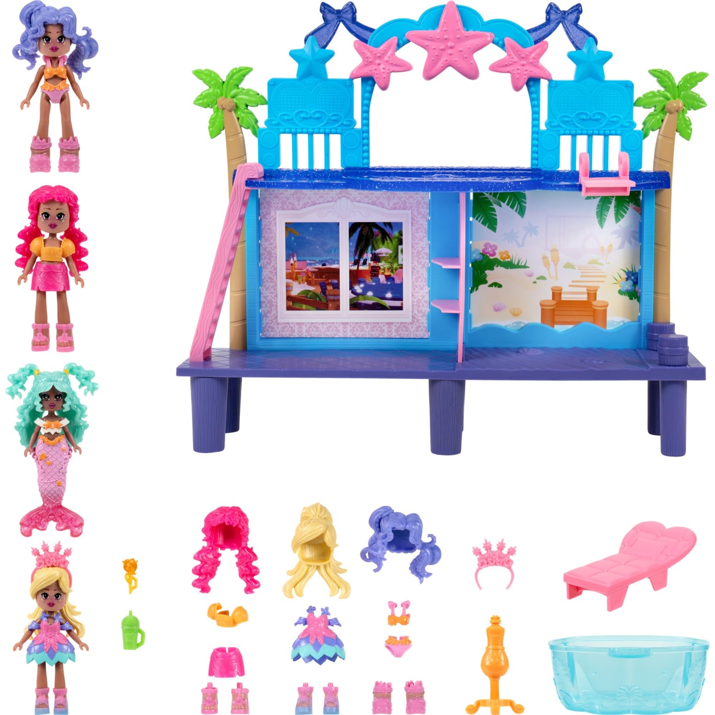 Royale High Deluxe Sunset Island Playset - (2) Dolls, 15 Mix & Match Looks - 4 Areas of Play - Official Digital Roblox Item Included - Ages 5+