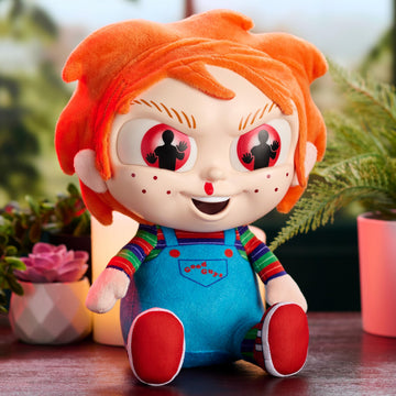Tiny Nightmares Large Plush Chucky, Collectible Scary Character