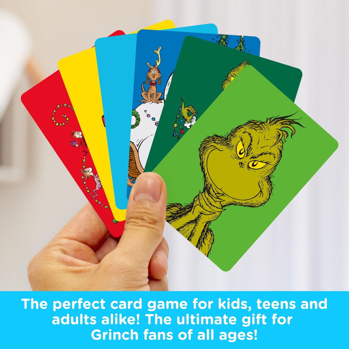 AQUARIUS Grinch Memory Master Card Game, Christmas Matching Family Party Game for Kids Teens Adults, Officially Licensed, Ages 6+