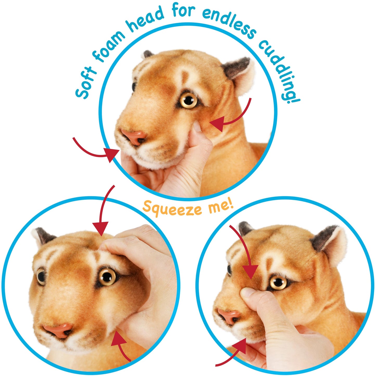 TigerHart Monique The Mountain Lion - 18 Inch (Tail Measurement Not Included) Stuffed Animal Plush