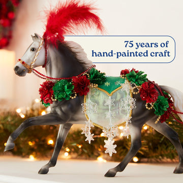 Breyer Horses 2025 Holiday Collection - Christmas in Bloom | Limited Edition Holiday Horse | Traditional 1:9 Scale Collectible Model Horse,