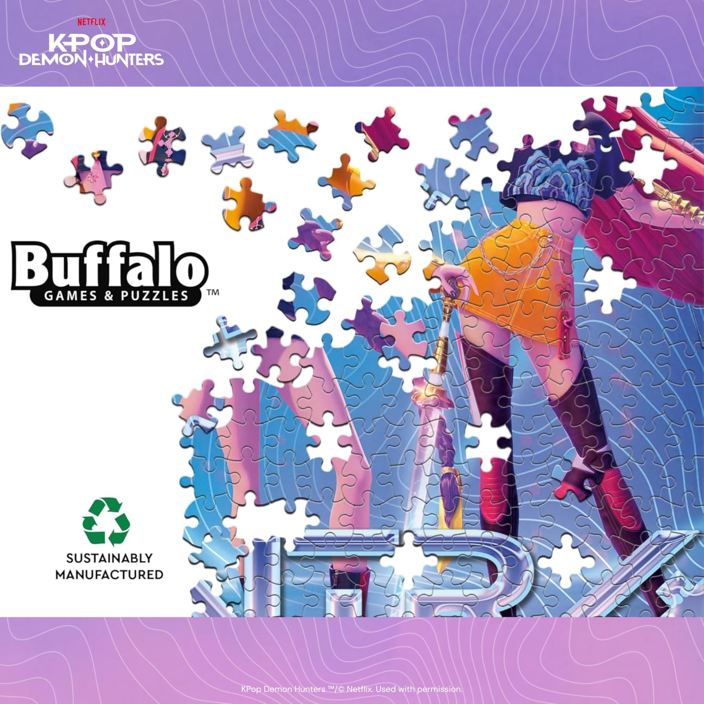 Ceaco - Kpop Demon Hunters Foil-Finish - 500 Piece Jigsaw Puzzle for Adults