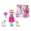 Sparkle Girlz Princess Doll and Pet Set - Blue Dress and Dog by ZURU, 2 Pets Included, Posable Fashion Doll, Removable Dress, Hair Styling, Gift for