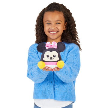 Just Play Disney Classics Minnie Mouse Weighted Small Plush, 5-inch Stuffed Animal, Kids Toys for Ages 3 Up