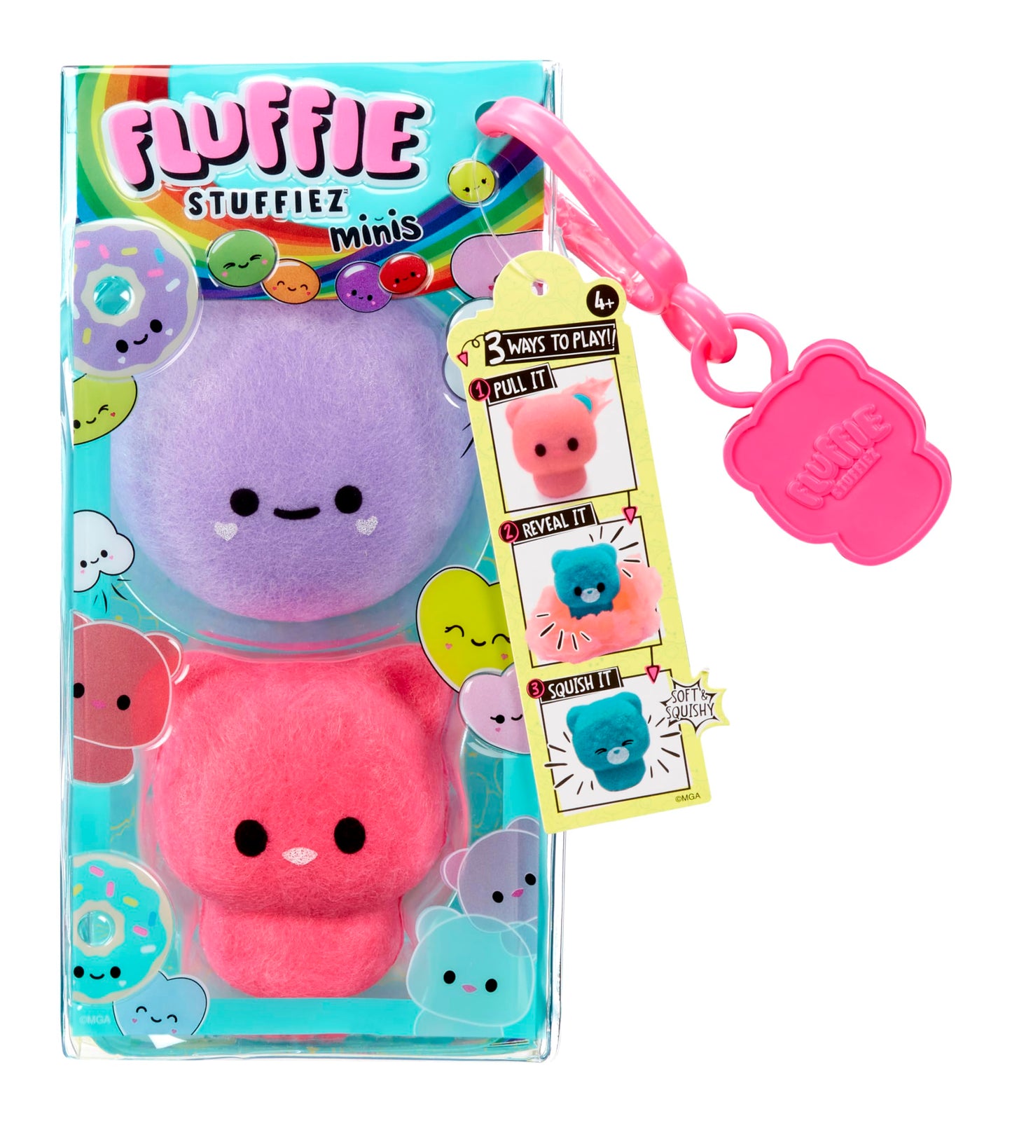 Fluffie Stuffiez Round Candy and Gummy Bear Minis Collectible Feature - Surprise Reveal Unboxing Soft and Squishable Tactile Play Fidget DIY