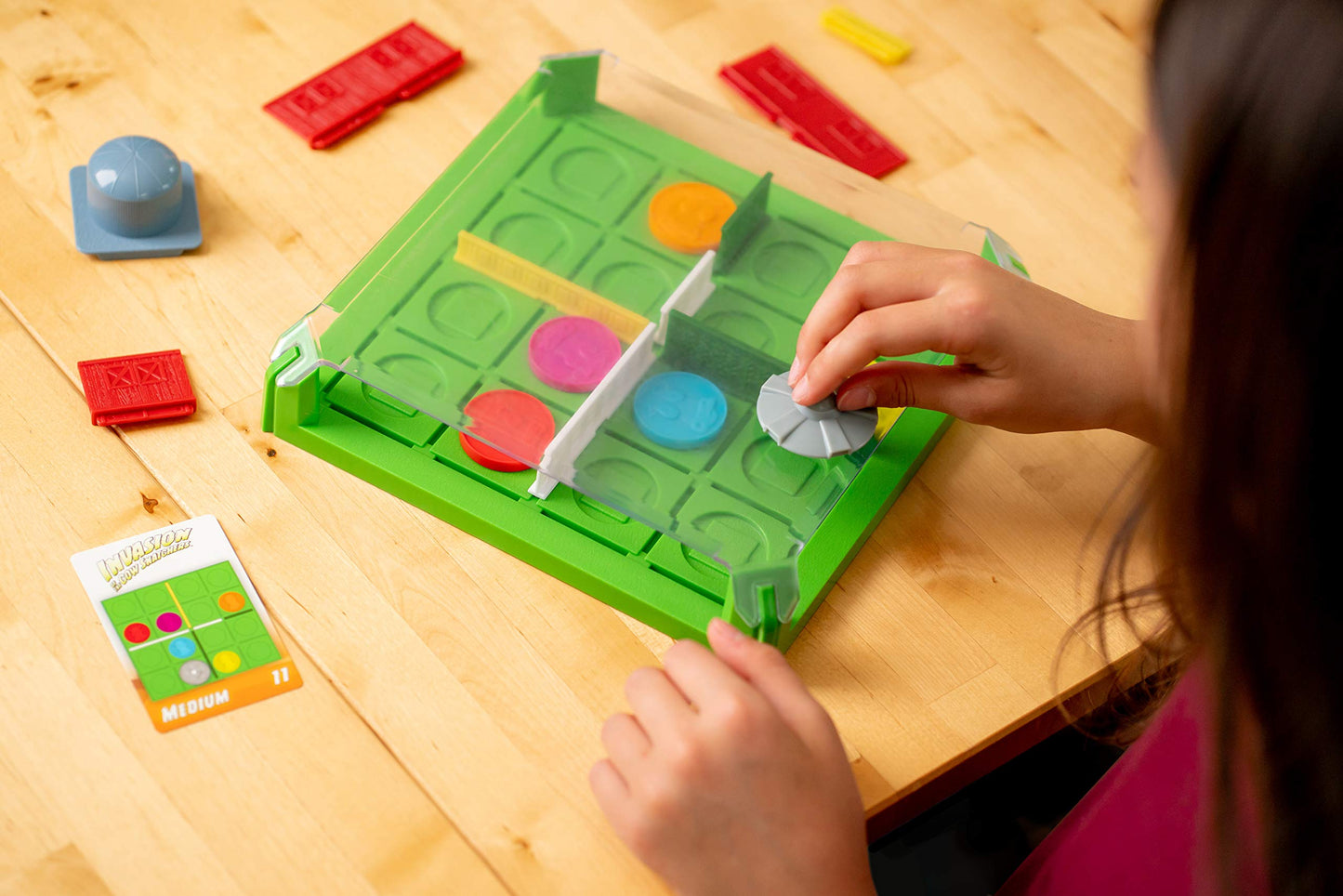 Think Fun Invasion of the Cow Snatchers STEM Toy and Logic Game for Boys and Girls Age 6 and Up - A Magnet Maze Logic Puzzle, Multi, (1021)